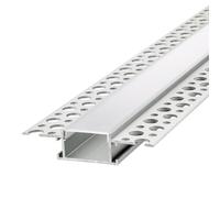 Integral ILPFR165 Plaster-in Profile for LED Tape, 28.5mm x 14mm 2m, Frosted Diffuser