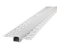 Integral ILPFR175 1m Aluminium Frosted Diffuser Narrow Recessed Profile with 2 Endcaps