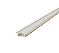 Integral ILPFR199 1m 22 x 6mm Aluminium Frosted Clip-In Diffuser Recessed Profile with 2 Endcaps, 2 Mounting Brackets