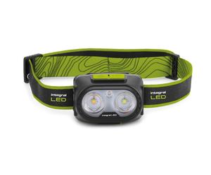 Integral ILWLH001 2W 300lm IP44 Rechargeable All-Purpose Head Torch with 7 Modes & Hand Wave Sensor CCT+Red