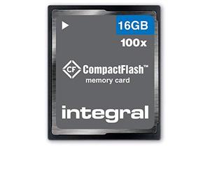 Integral INCF16GV2 16GB CompactFlash Card Designed for the Photography Enthusiasts, Durable and Reliable,Black