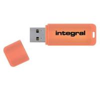 INTEGRAL INFD32GBNEONOR3.0 USB 3.0 FLASH DRIVE NEON 32GB ORANGE
