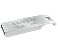 Integral - INFD64GBARC3.0 - Metal Arc Usb 3.0 Flash Drive - 64gb