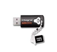 Integral INFD8GCRYPTO140-2 Crypto 8 GB AES 256-bit Encrypted USB Flash Drive, FIPS 140-2 Certified