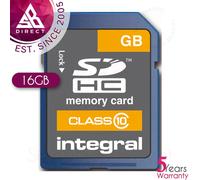 Integral INSDH16G10-80U1 16GB Secure Digital SD Card│20MB/s Speed│SDHC Class 10