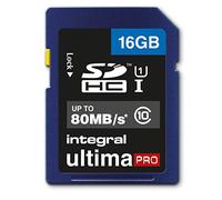 Integral INSDH16G10-80U1 UltimaPro 16 GB SDHC Class 10 Memory Card