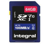 INTEGRAL INSDX64G-100V10 64GB SDXC V10 100MB C10 UHS-I U1