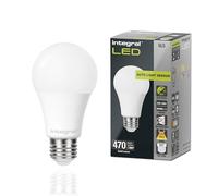 Integral LED 2 Pack E27 Non-Dimmable Dusk to Dawn Dual Sensor Frosted GLS Bulb - Warm White 2700K, 470lm, 4.8W (40W Equivalent) - Energy efficient & Ideal for Outdoor, Porch, Garage, Garden