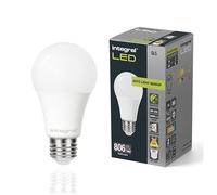 Integral LED 2 Pack E27 Non-Dimmable Dusk to Dawn Dual Sensor Frosted GLS Bulb - Warm White 2700K, 806lm, 8W (60W Equivalent) - Energy efficient & Ideal for Outdoor, Porch, Garage, Garden