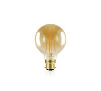 Integral LED 80mm Globe Sunset Light Bulbs E27 B22 Fittings - Create a Relaxing Vintage Ambience to Your Space. Stylish Amber Tinted Glass Bulb DIMMABLE & Non-DIMMABLE Options Available