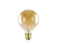 Integral LED 95mm Globe Sunset Light Bulbs E27 B22 Fittings - Create a Relaxing Vintage Ambience to Your Space. Stylish Amber Tinted Glass Bulb DIMMABLE & Non-DIMMABLE Options Available