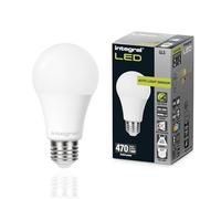 Integral LED E27 Non-Dimmable Dusk to Dawn Dual Sensor Frosted GLS Bulb - Cool White 4000K, 470lm, 4.8W (40W Equivalent) - Energy efficient & Ideal for Outdoor, Porch, Garage, Garden, Patio