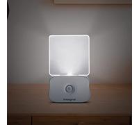 Integral 2 Pack LED Motion Sensor Night Light, Battery Operated with Dusk to Dawn Photocell Sensor, for Hallways, Landings, Stairs, Kitchens, Bedrooms, Baby’s Nursery and More, Transparent