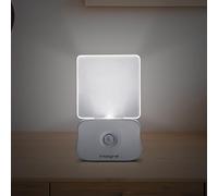 Integral LED Motion Sensor Night Light, Wall Plug-in Night Light, Dusk to Dawn Photocell Sensor for Kitchens, Bedrooms, Bedroom, Transparent, 2-Pack