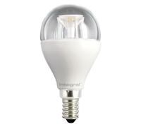 Integral LED Non-Dimmable Clear Mini Globe Bulb (E14 Small Screw 6 W LED, 2700 k, 470 lm) - Warm White