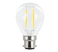 Integral LED Non-Dimmable Wide Beam Angle Golfball Mini Globe Bulb (B22 Bayonet, 2 W LED, 2700 k, 250 lm) - Warm White