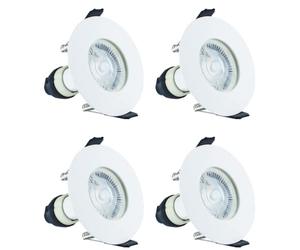 Integral LED Recessed Ceiling Downlights for GU10 and MR16 Lamps: Quick Fit Spotlights IP65 Steel Construction Fir Indoor Lighting with Ultra Thin 1mm Bezel