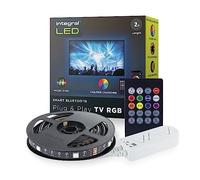 Integral LED RGB Plug and Play TV Strip IP20 2m 1.5w/m 24LED/M 10mm Width 120 Beam Box Pack with IR Controller & BLE APP Control USB Power