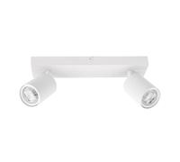 Integral LED Siena 2 Way GU10 LED Spotlight Bar | Modern Indoor Ceiling Light Fitting | Adjustable and Rotatable | Ideal for Living Room, Bedroom, Kitchen and Dining Room - Premium Matt White Finish