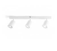 Integral LED Siena 3 Way GU10 LED Spotlight Bar | Modern Indoor Ceiling Light Fitting | Adjustable and Rotatable | Ideal for Living Room, Bedroom, Kitchen and Dining Room - Premium Matt White Finish