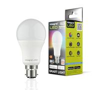 Integral LED 4 Pack Smart GLS B22 Dimmable Colour Changing 2.4GHz WiFi Bulb - Warm, Cool & Daylight White 2700K-6500K, 806lm, 8.5W (60W Equivalent) - App Controlled and Alexa & Google Home Compatible