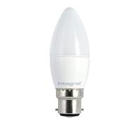 Integral LED Warm Light Dimmable LED Bulb Frosted Candle Lamp (B22 Bayonet, 5.6 W, 2700 k, 470 lm) - White