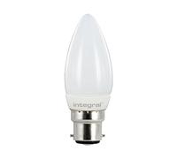 Integral LED Warm Light Non-Dimmable LED Bulb Frosted Candle Lamp (B22 Large Bayonet, 3.5 W, 2700 k, 250 lm) - White