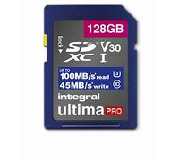 Integral Memory 128GB SDxC Premium Ultra High Speed Up to 100MB/s Reading, 45MB/s Writing, Class 10 V30 UHS-I U3 Memory Card