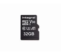 Integral Memory 32GB microSDxC Premium High Speed Memory Card up to 100MB/s Read 30MB/s Write V30 UHS-I U3 + SD Adapter by Integral Memory