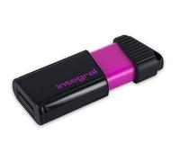 Integral Memory Pulse 8 Gb USB 2.0 Flash Drive - Pink