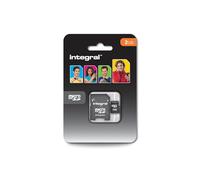 Integral Micro SD Media Memory Card with SD / SDHC Adaptor Capacity 2GB Ref INMSD2GV2
