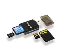 Integral Micro SD & SD UHS-ii, UHS-11, UHS-2 USB3.0 Dual Slot Memory Card Reader Adapter - SuperSpeed transfer, Windows & Mac compatible and Supports UHS-II formats: SDHC, SDXC, microSDHC & microSDXC