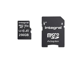 Integral MicroSDHC/XC V30 UHS-I U3 High Speed 256GB Memory Card