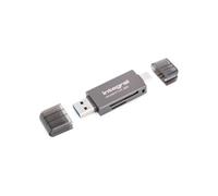 Integral Momentum 225 Dual Slot SD & microSD Card Reader, USB-C, USB 3.2 Gen 1, Up to 210MB/s Transfer Speed with compatible microSD & SD Cards for Photographers, Videographers & Creators