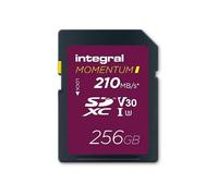 Integral Momentum I 256GB SDXC V30 U3 Card - Up to 210MB/s Read, 180MB/s Write - For DSLR, Mirrorless & Camcorders - 4K UHD Video & Burst Mode Ready - Waterproof, Shockproof, Rugged