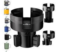 Integral Mug Integrator Expandable Mug Holder - YETI 14oz Rambler Cup Holder - Coffee Mug Car Cup Holder Expander with Adjustable Base - Rubber Tabs Hold Most Coffee Mugs Ramblers 10oz