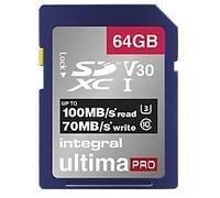 Integral SDXC Flash Memory Card UltimaPRO V30 64 GB