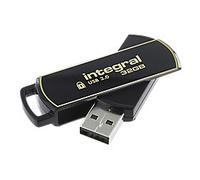 Integral Secure 360 Flash Drive 32 GB USB 3.0 Black, Gold