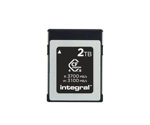 Integral Studio Grade CFexpress 4.0 Type B 2TB Memory Card - 4K, 6K, 8K and Beyond RAW - 3700MB/s Read, 3100MB/s Write, 1600MB/s Sustained Write - Designed for Advanced Cinematic and DSLR Cameras