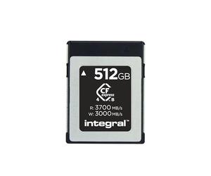 Integral Studio Grade CFexpress 4.0 Type B 512GB Memory Card - 4K, 6K, 8K and Beyond RAW - 3700MB/s Read, 3000MB/s Write, 800MB/s Sustained Write - Designed for Advanced Cinematic and DSLR Cameras