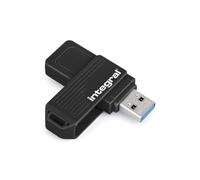 Integral Swivel Black 512GB USB 3.2 Gen 1 Flash Drive, High-Speed Type-A/USB 3.1/3.0, Read 150MB/s, Write 30MB/s, Plug and Play, Portable Storage for PC, Mac, Laptop