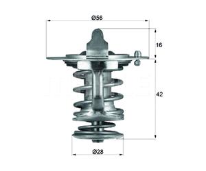 Integral Thermostat - MAHLE TX 83 76D - Fits Mitsubishi / Proton