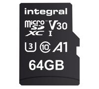 INTEGRAL - UltimaPro Premium MicroSDXC UHS U3 V30 A1 Memory Card 100MB/s, 64GB