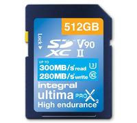 Integral UltimaPro X2 SDXC 512GB 300MB/s V90 UHS-II Memory Card