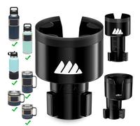 Integral Ultimate Expander Car Cup Holder - Adjustable Base - Expander & Organizer for Vehicles - Compatible with Coffee Mug, Yeti 14/24/36/46oz, Ramblers, Hydro Flasks 32/40oz, 3.4"-4.0" Bottles