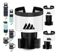 Integral Ultimate Expander Car Cup Holder Expander Adapter, Adjustable Base for Yeti Rambler Coffee Cups, 397/680/1020/1300ml Hydro Flasks, 36/38oz Bottles, 3.5-4" Bottles