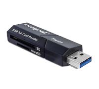 Integral Dual-Slot Micro SD & SD USB3.0 Memory Card Reader Adapter - Super fast file transfer and Compatible with High Speed UHS-I interface: SDHC, SDXC, microSDHC & microSDXC UHS-I U1 & U3
