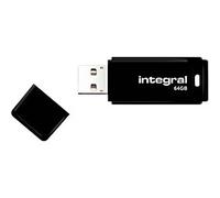 Integral USB 64 GB 2.0 Flash Drive Black