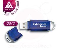 Integral USB Courier 2.0 Flash Drive│Memory Stick│Easy Use│Data Transfer│128GB