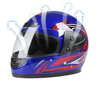 Integralhelme - Motorrad Helm Vollvisierhelm Mopedhelm | Integralhelm Mit Sonnenblende | Sicherer Schutzhelm Mit Atmungsaktivem Wabennetz-Innenfutter Ideal Für Straßenfahrten